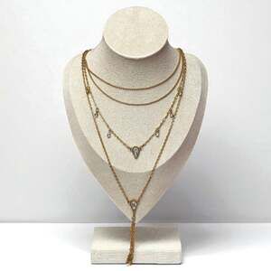 Vintage Gold-Tone Multilayer Necklace
